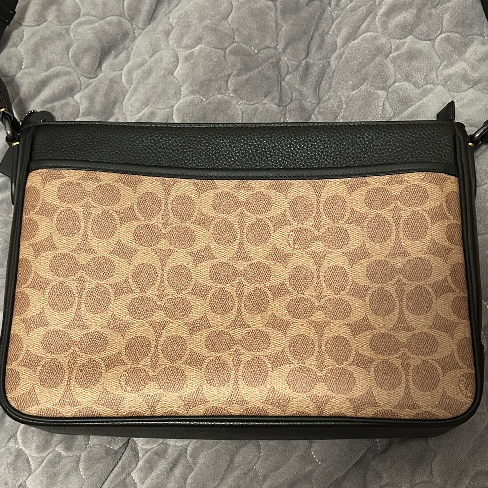 Coach Signature Canvas and Black Leather Crossbody - Picture 7 of 7